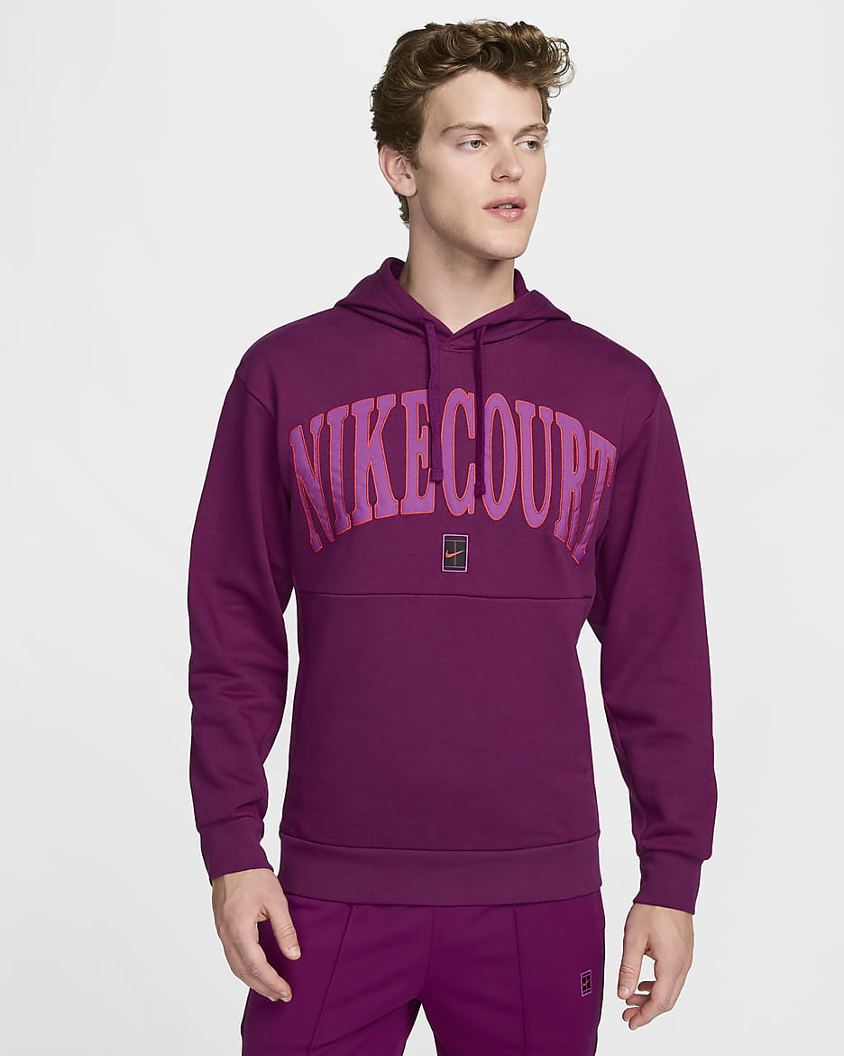 NikeCourt Heritage Men s Dri FIT Fleece Tennis Hoodie